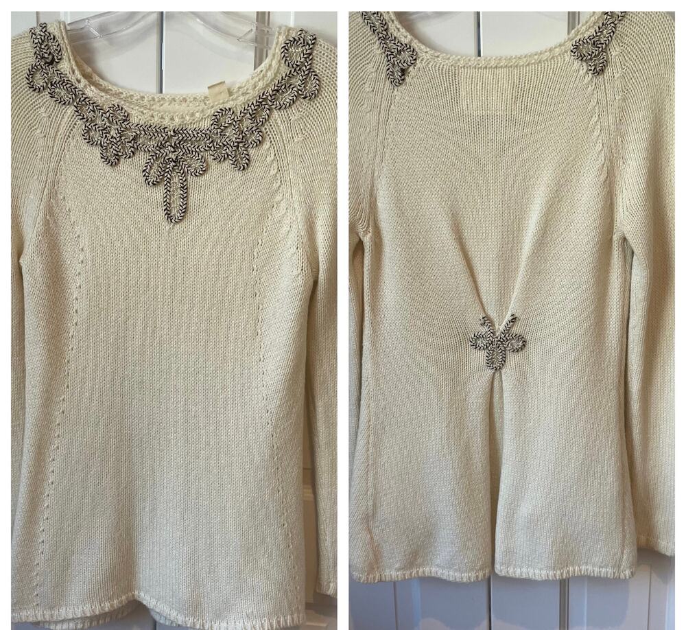 Anthropologie Angel of the North Bobine Tunic Sweater Sz S
